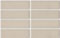 mozaiky | keramická mozaika | Brick | B 06R GI 1000 – béžová - mat