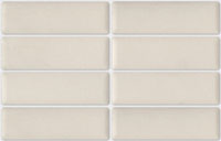 mozaiky | keramická mozaika | Brick | B 06R GI 1100 – bílá - mat