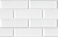 mozaiky | keramická mozaika | Brick | B 06T 6110 – bílá - lesk