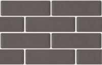 mozaiky | keramická mozaika | Brick | B 06T GI 7000 – hnědá - mat