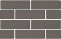 mozaiky | keramická mozaika | Brick | B 06T GI 7004 – hnědá - mat