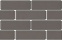 mozaiky | keramick&aacute; mozaika | Brick | B 06T GI 7004 – hněd&aacute; - mat