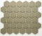 mozaiky | keramická mozaika | Hexagon | H GI HX 117 – šestiúhleník - šedohnědá, mat