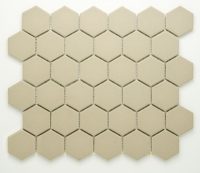 mozaiky | keramická mozaika | Hexagon | H GI HX 120 – šestiúhleník - béžová, mat