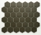 mozaiky | keramická mozaika | Hexagon | H GI HX 137 – šestiúhleník - šedá, mat