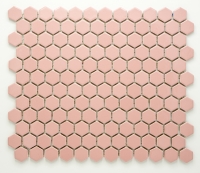 mozaiky | keramická mozaika | Hexagon | H HX 5531 – šestiúhleník - růžová, lesk