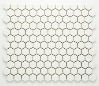 mozaiky | keramická mozaika | Hexagon | H HX 90 – šestiúhleník - bílá, mat