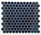 mozaiky | keramická mozaika | Hexagon | H HX BL 10 – šestiúhleník - kobaltová, lesk