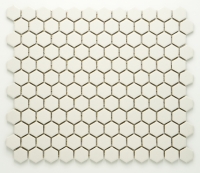 mozaiky | keramická mozaika | Hexagon | H HXA 21 – šestiúhleník - bílá, mat, protiskluz