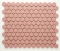 mozaiky | keramická mozaika | Hexagon | H HXA 22 – šestiúhleník - růžová, mat, protiskluz