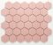 mozaiky | keramická mozaika | Hexagon | H HXL 5531 – šestiúhleník - růžová, lesk