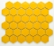 mozaiky | keramická mozaika | Hexagon | H HXL 6200 – šestiúhleník - žlutá, lesk