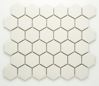 mozaiky | keramická mozaika | Hexagon | H HXLA 51 – šestiúhleník - bílá, mat, protiskluz