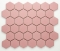 mozaiky | keramická mozaika | Hexagon | H HXLA 52 – šestiúhleník - růžová, mat, protiskluz