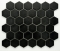 mozaiky | keramická mozaika | Hexagon | H HXLA 59 – šestiúhleník - černá, mat, protiskluz