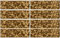 mozaiky | keramická mozaika | Metallic | B 06R KK2822B – zlatá relief - mat/lesk