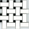 mozaiky | keramická mozaika | MIX Formats | B MF 20103 – bílá, černá -  lesk