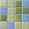 mozaiky | keramická mozaika | Palette MIX | H MOX 79 – modro zeleno žlutý mix