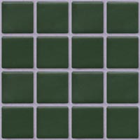mozaiky | keramická mozaika | Palette UNI | B 1S 0394 – tmavě zelená - mat