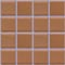 mozaiky | keramická mozaika | Palette UNI | B 1S 0615 – hnědá - mat