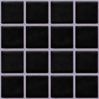 mozaiky | keramická mozaika | Palette UNI | B 1S 0790 – černá - mat