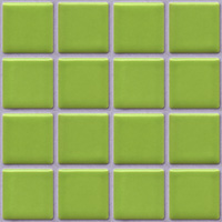 mozaiky | keramická mozaika | Palette UNI | B 1S 6320 – zelená - lesk