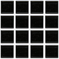 mozaiky | keramická mozaika | Palette UNI | B 1S 6790 – černá - lesk