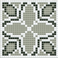 mozaiky | keramická mozaika | PixLa | B PX 001 A – šedo-černo-bílá