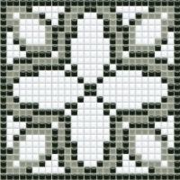 mozaiky | keramická mozaika | PixLa | B PX 001 B – bílo-šedo-černá