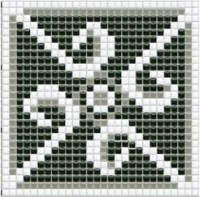 mozaiky | keramická mozaika | PixLa | B PX 002 C – černo-šedo-bílá
