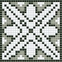 mozaiky | keramická mozaika | PixLa | B PX 003 B – bílo-šedo-černá