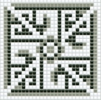mozaiky | keramická mozaika | PixLa | B PX 004 B – bílo-šedo-černá