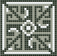 mozaiky | keramická mozaika | PixLa | B PX 004 C – černo-šedo-bílá