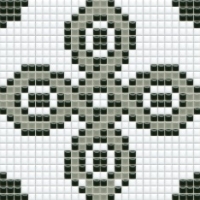 mozaiky | keramická mozaika | PixLa | B PX 007 B – bílo-šedo-černá
