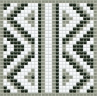 mozaiky | keramická mozaika | PixLa | B PX 012 B – bílo-šedo-černá