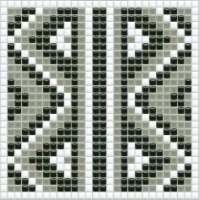 mozaiky | keramická mozaika | PixLa | B PX 012 C – černo-šedo-bílá