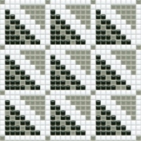 mozaiky | keramická mozaika | PixLa | B PX 013 B – bílo-šedo-černá