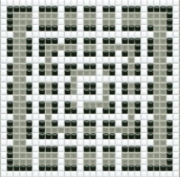mozaiky | keramická mozaika | PixLa | B PX 014 B – bílo-šedo-černá