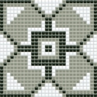 mozaiky | keramická mozaika | PixLa | B PX 015 A – šedo-černo-bílá