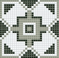 mozaiky | keramická mozaika | PixLa | B PX 015 B – bílo-šedo-černá
