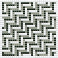 mozaiky | keramická mozaika | PixLa | B PX 020 B – bílo-šedo-černá