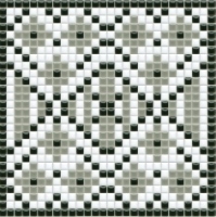 mozaiky | keramická mozaika | PixLa | B PX 023 B – bílo-šedo-černá