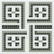mozaiky | keramická mozaika | PixLa | B PX 028 B – bílo-šedo-černá