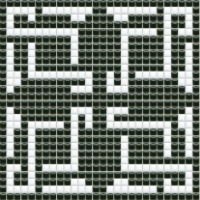 mozaiky | keramická mozaika | PixLa | B PX 033 C – černo-bílá