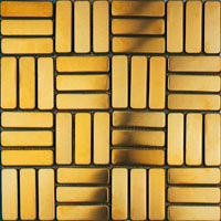 mozaiky | nerezová mozaika | Butterfly | 05B/G – zlatá, hladká, matná