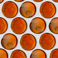 mozaiky | skleněn&aacute; mozaika DUA | Dot | N BS D98 – oranžov&aacute;