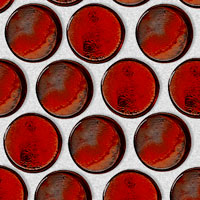 mozaiky | skleněn&aacute; mozaika DUA | Dot | N BS D99 – červen&aacute;