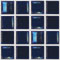 mozaiky | skleněná mozaika DUA | Ice | N15 IC 60 – tmavě modrá, perleť