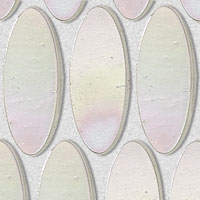 mozaiky | skleněn&aacute; mozaika DUA | Oval | N TS A11 – b&iacute;l&aacute;