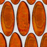 mozaiky | skleněn&aacute; mozaika DUA | Oval | N TS D98 – červen&aacute;